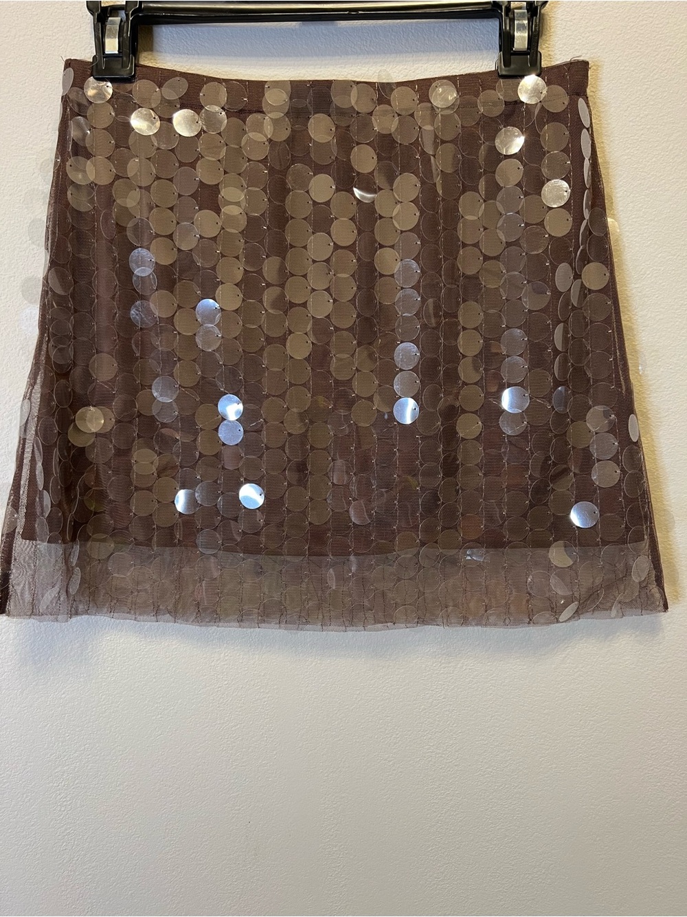 Sincerly Jules Brown Sequin Mini Skirt